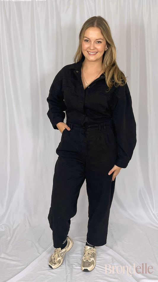 JUMPSUIT JEANS ZWART
