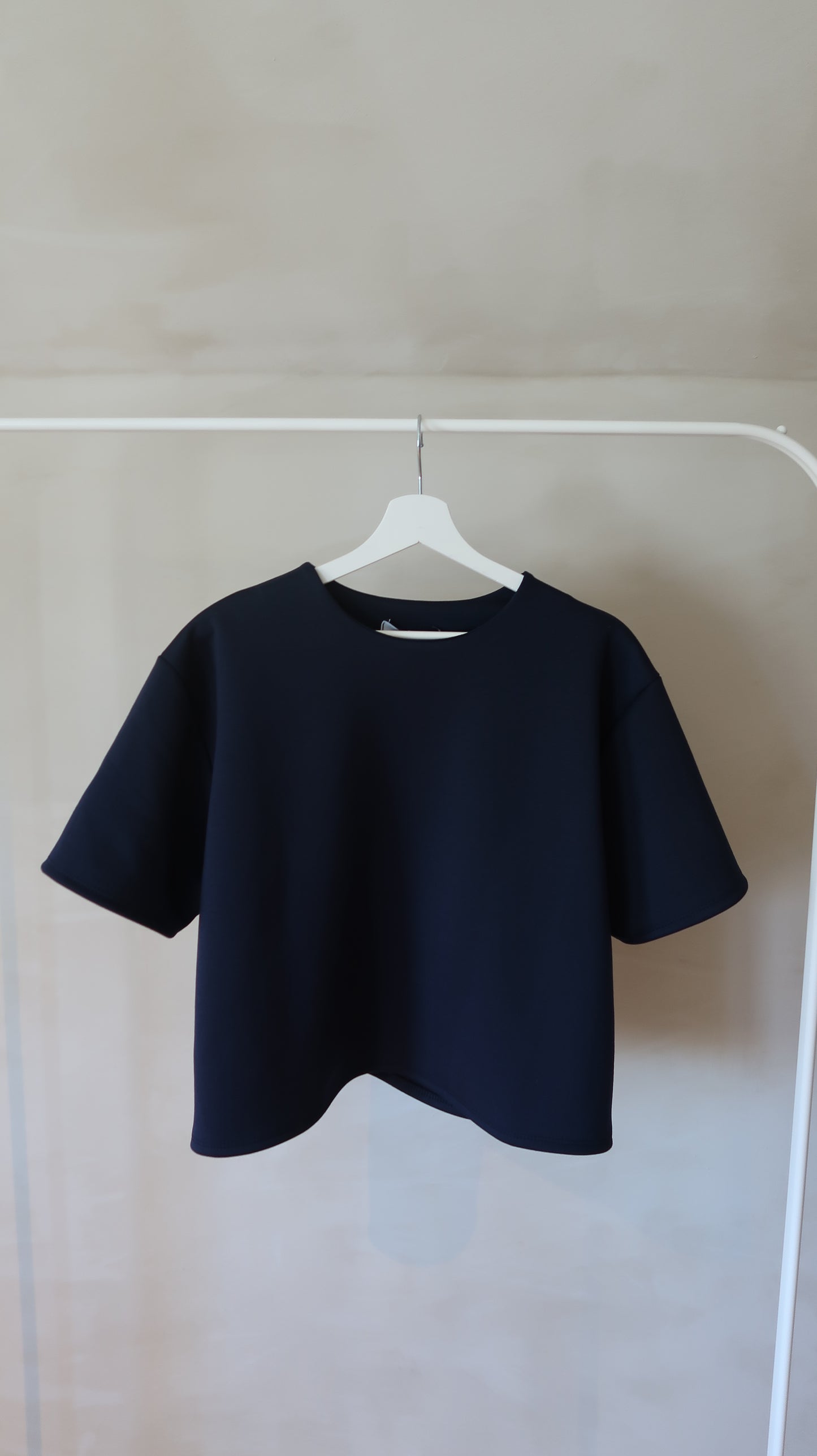 BASIC T-SHIRT MARINE BLAUW
